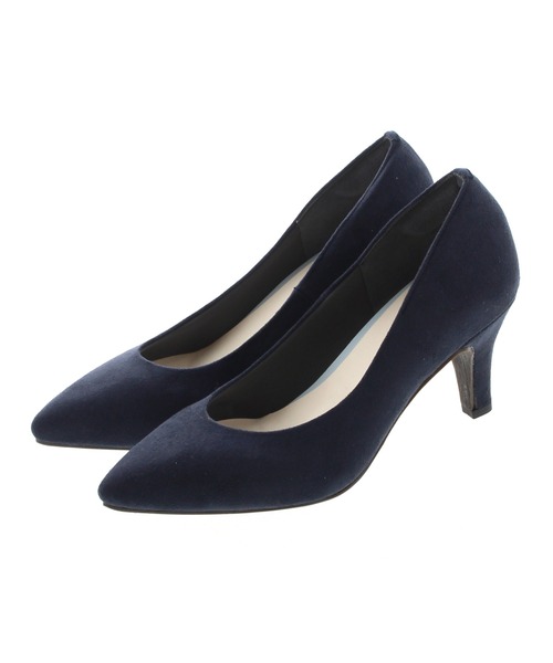 JELLY BEANS（ジェリービーンズ）の「ポインテッドプレーンパンプス<ふわさら>(112-9510)JELLY BEANS(ジェリービーンズ)（パンプス・レディース・ブラック/パープル/グレー/グリーン/マルチ/ダークベージュ/ネイビー/レッド/ベージュ/チェック/シルバー/ダークブラウン/マスタード/ワイン/ダークグリーン/ブラック系その他/ダークグレー/ライトグレー/ダークパープル/ミント/グレー系その他/ブラック×ブラック/ライトブルー/ローズ/ライトグリーン・23/24/25/22/25.5/22.5/24.5/23.5/21.5）」の16枚目の写真