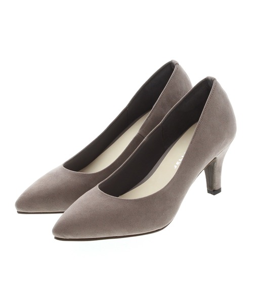 JELLY BEANS（ジェリービーンズ）の「ポインテッドプレーンパンプス<ふわさら>(112-9510)JELLY BEANS(ジェリービーンズ)（パンプス・レディース・ブラック/パープル/グレー/グリーン/マルチ/ダークベージュ/ネイビー/レッド/ベージュ/チェック/シルバー/ダークブラウン/マスタード/ワイン/ダークグリーン/ブラック系その他/ダークグレー/ライトグレー/ダークパープル/ミント/グレー系その他/ブラック×ブラック/ライトブルー/ローズ/ライトグリーン・23/24/25/22/25.5/22.5/24.5/23.5/21.5）」の7枚目の写真