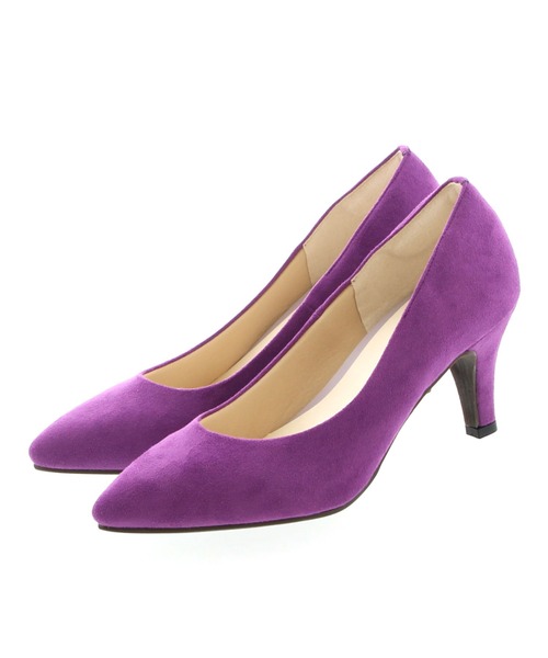 JELLY BEANS（ジェリービーンズ）の「ポインテッドプレーンパンプス<ふわさら>(112-9510)JELLY BEANS(ジェリービーンズ)（パンプス・レディース・ブラック/パープル/グレー/グリーン/マルチ/ダークベージュ/ネイビー/レッド/ベージュ/チェック/シルバー/ダークブラウン/マスタード/ワイン/ダークグリーン/ブラック系その他/ダークグレー/ライトグレー/ダークパープル/ミント/グレー系その他/ブラック×ブラック/ライトブルー/ローズ/ライトグリーン・23/24/25/22/25.5/22.5/24.5/23.5/21.5）」の18枚目の写真