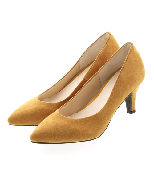 JELLY BEANS（ジェリービーンズ）の「ポインテッドプレーンパンプス<ふわさら>(112-9510)JELLY BEANS(ジェリービーンズ)（パンプス・レディース・ブラック/パープル/グレー/グリーン/マルチ/ダークベージュ/ネイビー/レッド/ベージュ/チェック/シルバー/ダークブラウン/マスタード/ワイン/ダークグリーン/ブラック系その他/ダークグレー/ライトグレー/ダークパープル/ミント/グレー系その他/ブラック×ブラック/ライトブルー/ローズ/ライトグリーン・23/24/25/22/25.5/22.5/24.5/23.5/21.5）」の19枚目の写真