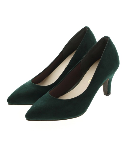 JELLY BEANS（ジェリービーンズ）の「ポインテッドプレーンパンプス<ふわさら>(112-9510)JELLY BEANS(ジェリービーンズ)（パンプス・レディース・ブラック/パープル/グレー/グリーン/マルチ/ダークベージュ/ネイビー/レッド/ベージュ/チェック/シルバー/ダークブラウン/マスタード/ワイン/ダークグリーン/ブラック系その他/ダークグレー/ライトグレー/ダークパープル/ミント/グレー系その他/ブラック×ブラック/ライトブルー/ローズ/ライトグリーン・23/24/25/22/25.5/22.5/24.5/23.5/21.5）」の12枚目の写真