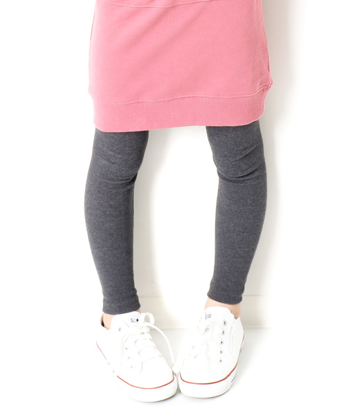 devirock(デビロック)の「ベーシック無地リブレギンス スパッツ(レギンス/スパッツ・キッズ・ヘザーチャコール/杢グレー/ネイビー/モカ/ブラック/ワイン/アイボリー/ベージュ/オートミール/キャメル・100cm/110cm/120cm/130cm/140cm/150cm/160cm)」の5枚目の写真
