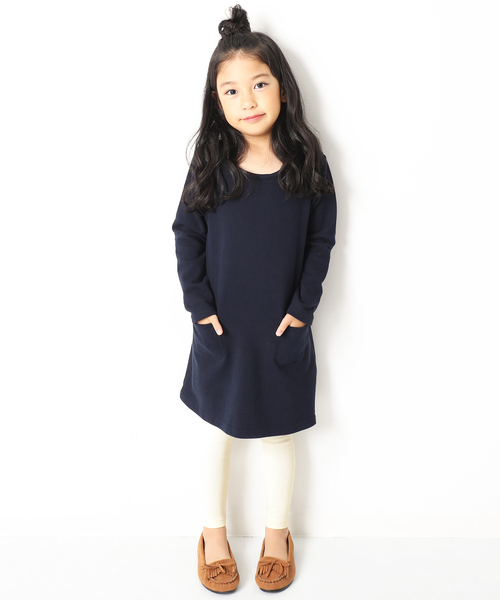 devirock(デビロック)の「ベーシック無地リブレギンス スパッツ(レギンス/スパッツ・キッズ・ヘザーチャコール/杢グレー/ネイビー/モカ/ブラック/ワイン/アイボリー/ベージュ/オートミール/キャメル・100cm/110cm/120cm/130cm/140cm/150cm/160cm)」の15枚目の写真