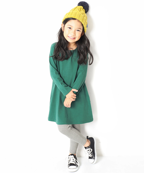 devirock(デビロック)の「ベーシック無地リブレギンス スパッツ(レギンス/スパッツ・キッズ・ヘザーチャコール/杢グレー/ネイビー/モカ/ブラック/ワイン/アイボリー/ベージュ/オートミール/キャメル・100cm/110cm/120cm/130cm/140cm/150cm/160cm)」の17枚目の写真