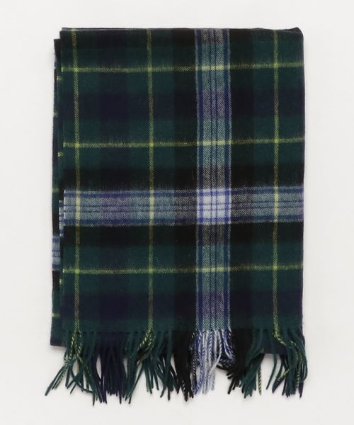 N.(N. Natural Beauty Basic)(エヌエヌナチュラルビューティーベーシック)の「ソフトウールチェックストール(ストール/ショール・レディース・グレー系その他/グリーン系その他/パープル系その他・フリ-)」の4枚目の写真