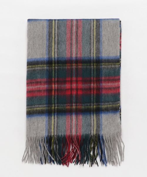 N.(N. Natural Beauty Basic)(エヌエヌナチュラルビューティーベーシック)の「ソフトウールチェックストール(ストール/ショール・レディース・グレー系その他/グリーン系その他/パープル系その他・フリ-)」の6枚目の写真