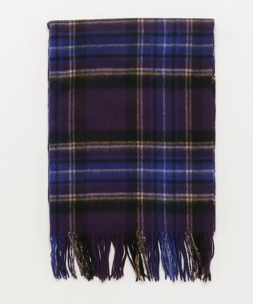 N.(N. Natural Beauty Basic)(エヌエヌナチュラルビューティーベーシック)の「ソフトウールチェックストール(ストール/ショール・レディース・グレー系その他/グリーン系その他/パープル系その他・フリ-)」の7枚目の写真