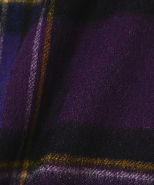 N.(N. Natural Beauty Basic)(エヌエヌナチュラルビューティーベーシック)の「ソフトウールチェックストール(ストール/ショール・レディース・グレー系その他/グリーン系その他/パープル系その他・フリ-)」の10枚目の写真