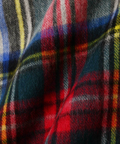 N.(N. Natural Beauty Basic)(エヌエヌナチュラルビューティーベーシック)の「ソフトウールチェックストール(ストール/ショール・レディース・グレー系その他/グリーン系その他/パープル系その他・フリ-)」の11枚目の写真