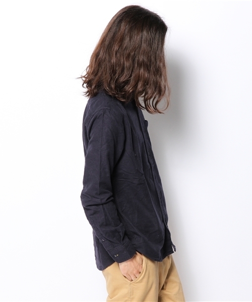 WEGO(ウィゴー)の「WEGO/ニットポケットネルシャツ(シャツ/ブラウス・メンズ・グレー/ダークグリーン/ネイビー/マスタード/ワイン・MEDIUM/LARGE)」の7枚目の写真