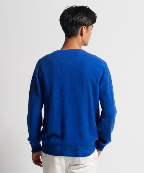 DESIGNWORKS（デザインワークス）の「カシミヤクルーネックニット（ニット/セーター・メンズ・ピンク/ブルー/ダークネイビー/アイボリー・S/M/L）」の15枚目の写真