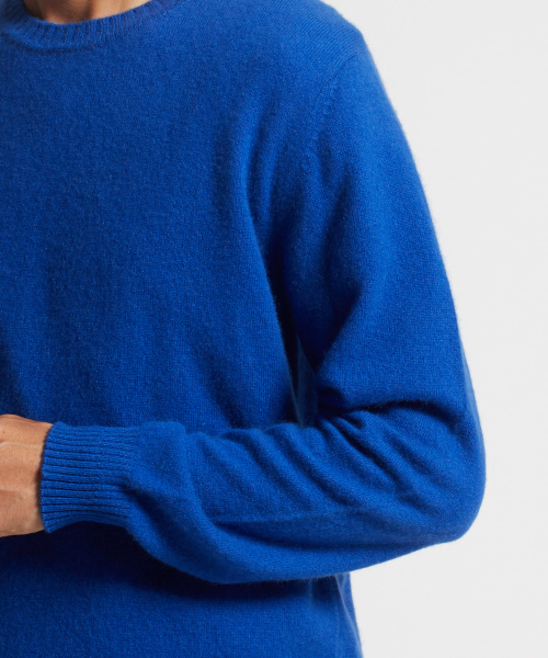 DESIGNWORKS（デザインワークス）の「カシミヤクルーネックニット（ニット/セーター・メンズ・ピンク/ブルー/ダークネイビー/アイボリー・S/M/L）」の14枚目の写真