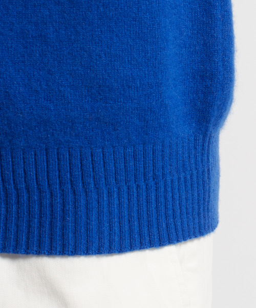 DESIGNWORKS（デザインワークス）の「カシミヤクルーネックニット（ニット/セーター・メンズ・ピンク/ブルー/ダークネイビー/アイボリー・S/M/L）」の12枚目の写真