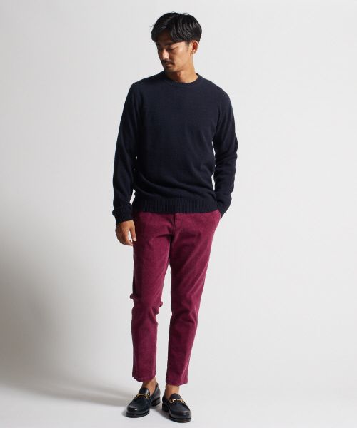 DESIGNWORKS（デザインワークス）の「カシミヤクルーネックニット（ニット/セーター・メンズ・ピンク/ブルー/ダークネイビー/アイボリー・S/M/L）」の7枚目の写真