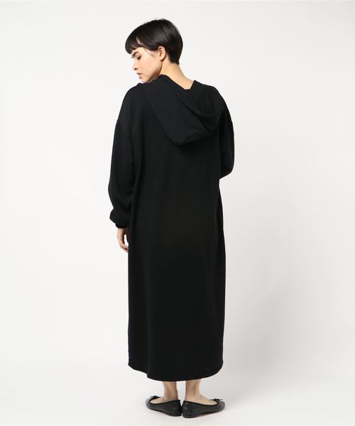 WEGO（ウィゴー）の「WEGO/Vネックパーカーワンピース（ワンピース・レディース・杢グレー/ピンク/ブラック・FREE）」の5枚目の写真