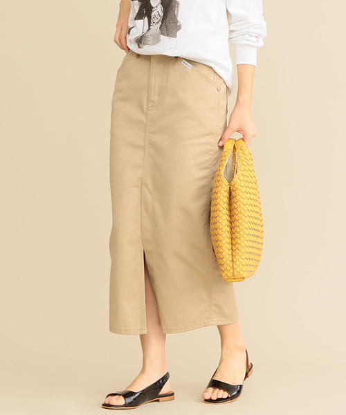 Wrangler（ラングラー）の「【別注】＜Wrangler＞∴タイトスカート о（スカート・レディース・ベージュ/ダークグリーン・MEDIUM/SMALL）」の6枚目の写真