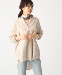 A part by | リネンオーバーシャツＬＳ　833094(シャツ/ブラウス)