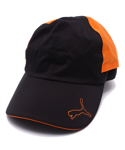 PUMA レインウェアセット 防水キャップ オレンジ/ブラック PUMA(プーマ)の「レインキャップ (UNISEX) - PUMA GOLF