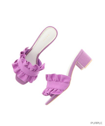 RANDA | フリルミュールサンダル(サンダル)