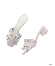 RANDA | フリルミュールサンダル(サンダル)