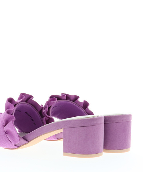RANDA（ランダ）の「フリルミュールサンダル（サンダル・レディース・ブラック/パープル/グレー/ブルー・LL/S/M/L）」の7枚目の写真