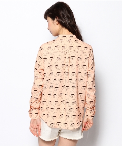 Another Edition（アナザーエディション）の「NYN APPLE LOL PRT SHT　Я（シャツ/ブラウス・レディース・ホワイト/シャーベット/ライトブルー・フリー）」の6枚目の写真