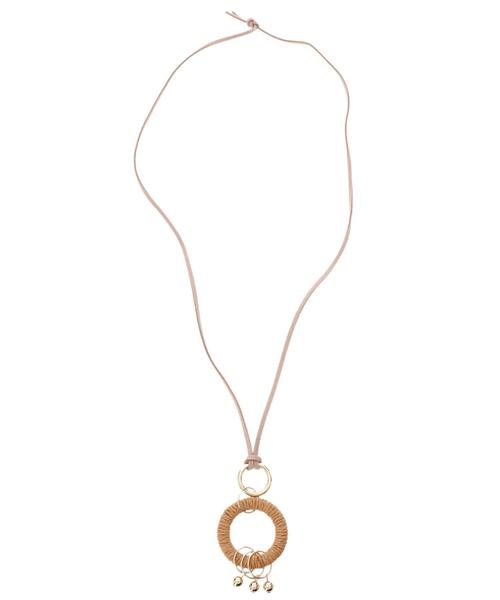 AMERICAN HOLIC（アメリカンホリック）の「ペーパーリングトップネックレス（ネックレス・レディース・ブラウン/ナチュラル・FREE）」の5枚目の写真