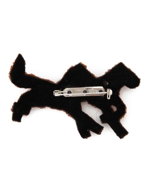 BEAMS BOY（ビームスボーイ）の「BEAMS BOY / BEADED ブローチ ANIMALS (A)（ブローチ/コサージュ・レディース・その他1/ブラック/ブラウン・ONE SIZE）」の6枚目の写真