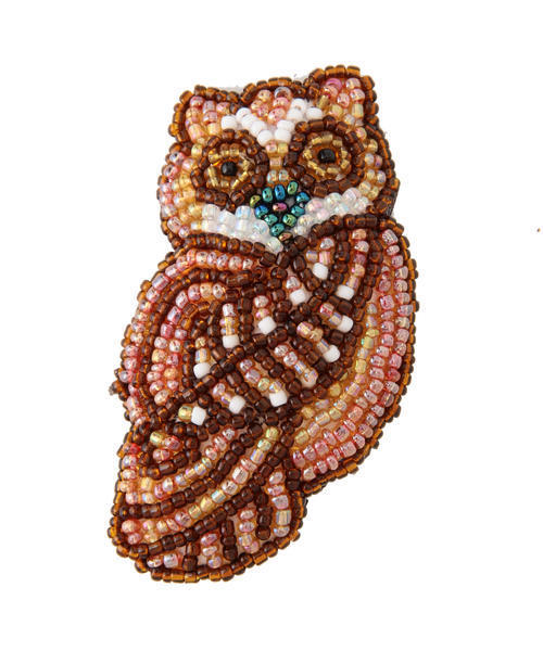 BEAMS BOY（ビームスボーイ）の「BEAMS BOY / BEADED ブローチ ANIMALS (A)（ブローチ/コサージュ・レディース・その他1/ブラック/ブラウン・ONE SIZE）」の8枚目の写真