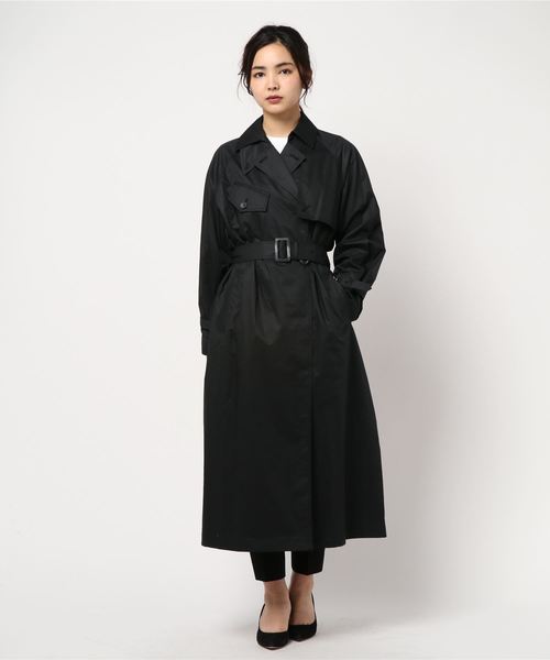 CITYSHOP(シティーショップ)の「タイプライタートレンチ(トレンチコート・レディース・ブラック・36/38)」の9枚目の写真
