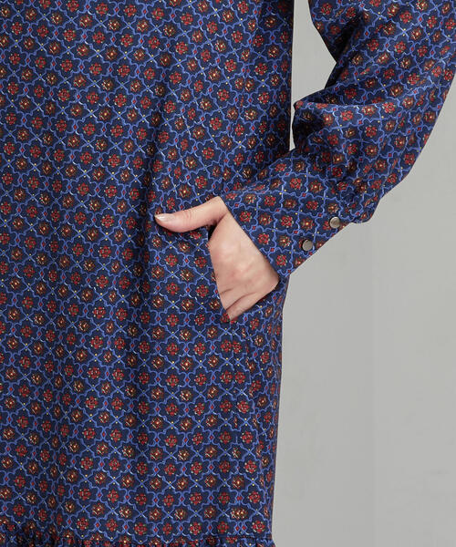 green label relaxing（グリーンレーベルリラクシング）の「FFC プリント 2WAY ワンピース（ワンピース・レディース・コバルトブルー/ブラック・FREE）」の14枚目の写真