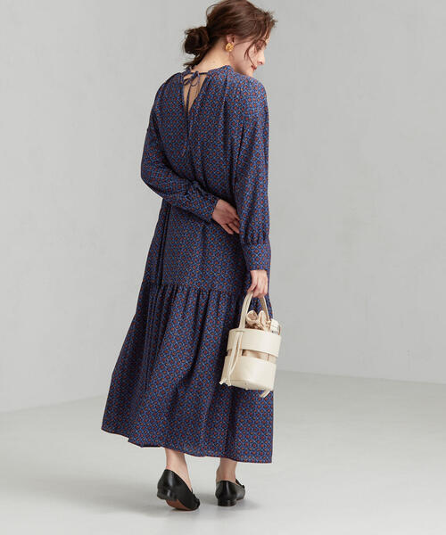 green label relaxing（グリーンレーベルリラクシング）の「FFC プリント 2WAY ワンピース（ワンピース・レディース・コバルトブルー/ブラック・FREE）」の8枚目の写真