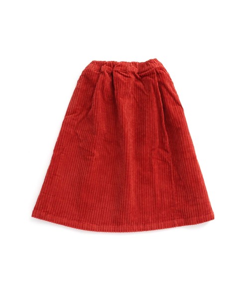 MAKE YOUR DAY（メイクユアデイ）の「ストレッチ親子コール ラップスカート■80～140cm（スカート・キッズ・チャコールグレー/レッド/ピンク/キャメル・90/100/110/120/80/130/140）」の4枚目の写真