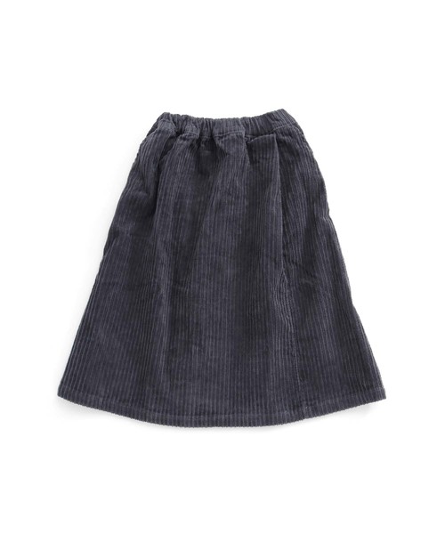 MAKE YOUR DAY（メイクユアデイ）の「ストレッチ親子コール ラップスカート■80～140cm（スカート・キッズ・チャコールグレー/レッド/ピンク/キャメル・90/100/110/120/80/130/140）」の2枚目の写真