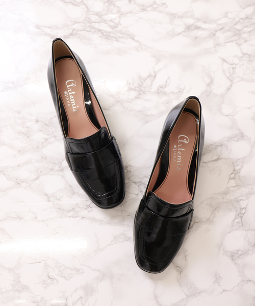 artemis by DIANA(アルテミスバイダイアナ)の「ヒールローファー(ローファー・レディース・ブラック/アイボリー/ダークブラウン/ブラック系その他・22.5cm/23.0cm/23.5cm/24.0cm/24.5cm/25.0cm/22.0cm)」の8枚目の写真