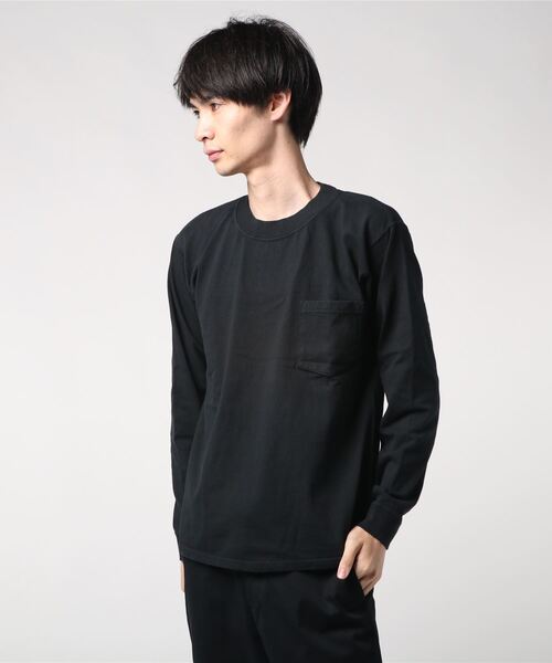Goodwear(Since1983)（グッドウェア）の「Goodwear(Since1983) クラシックネックポケット 長袖Tシャツ（Tシャツ/カットソー・メンズ・ホワイト/ブラック/バーガンディー・S/M）」の3枚目の写真