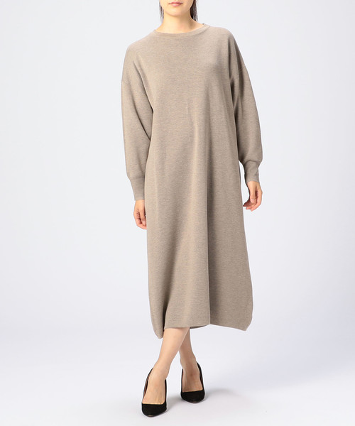 最高の ハーフミラノリブニットワンピース ワンピース Melrose ワンピース Claire メルローズ ワンピース セール Melrose クレール のファッション