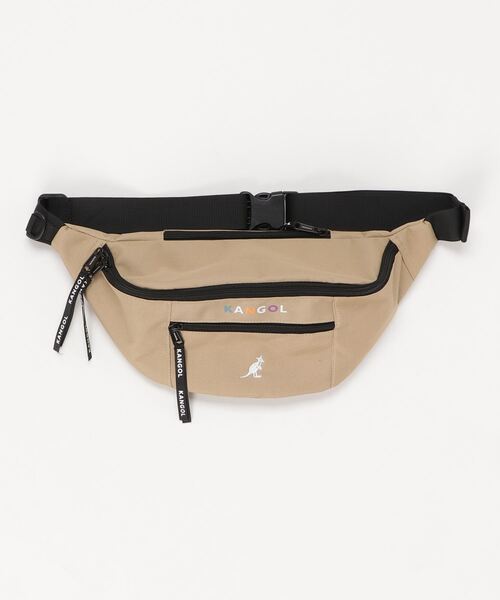 KANGOL（カンゴール）の「【KANGOL/カンゴール】カラフルロゴ ウエストバッグ（ボディバッグ/ウエストポーチ・メンズ・ブラック/グレー/ブラック×ホワイト/ベージュ・FREE）」の11枚目の写真