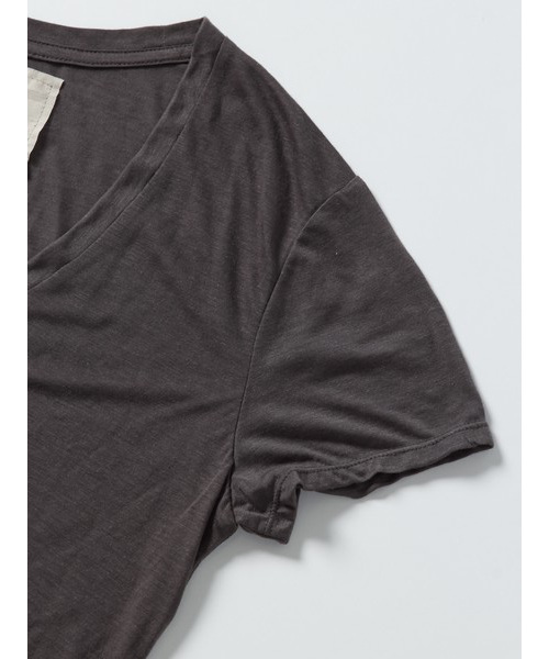 DRWCYS(ドロシーズ)の「テンセルカシミヤTシャツ(Tシャツ/カットソー・レディース・ホワイト/グレー/ネイビー/スミクロ・FREE)」の8枚目の写真