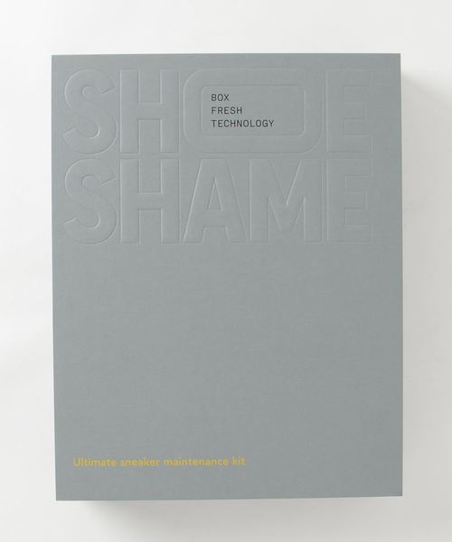 SiNCERE(シンシア)の「〈SHOE SHAME/シューシェイム〉アルティメットスニーカーメンテナンスキット シューケア用品フルセット(シューケア用品・メンズ・ホワイト×イエロー・ONE SIZE)」の2枚目の写真
