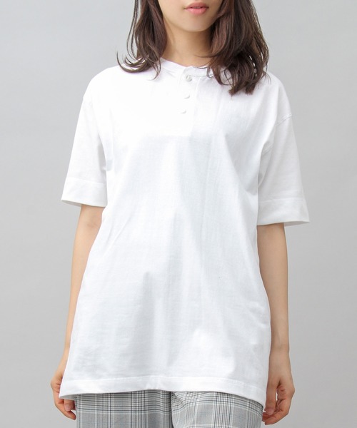 United Athle（ユナイテッドアスレ）の「5.6オンス ヘンリーネック Tシャツ（Tシャツ/カットソー・メンズ・ブラック/グレー/ホワイト・XL/M/L）」の19枚目の写真