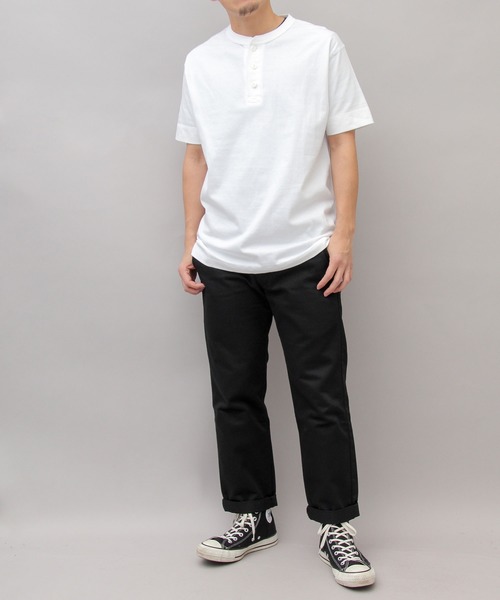 United Athle（ユナイテッドアスレ）の「5.6オンス ヘンリーネック Tシャツ（Tシャツ/カットソー・メンズ・ブラック/グレー/ホワイト・XL/M/L）」の15枚目の写真