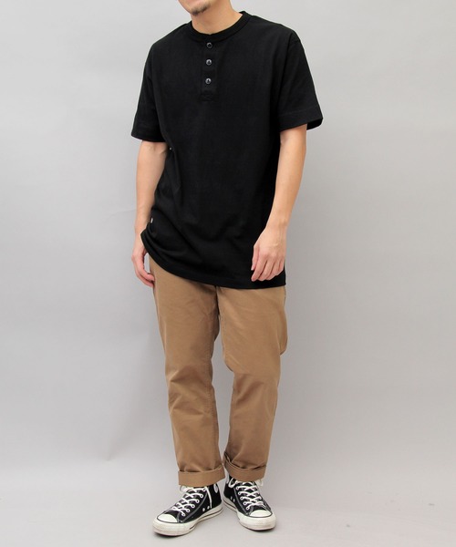 United Athle（ユナイテッドアスレ）の「5.6オンス ヘンリーネック Tシャツ（Tシャツ/カットソー・メンズ・ブラック/グレー/ホワイト・XL/M/L）」の21枚目の写真