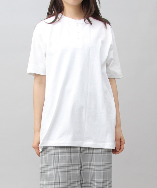 United Athle（ユナイテッドアスレ）の「5.6オンス ヘンリーネック Tシャツ（Tシャツ/カットソー・メンズ・ブラック/グレー/ホワイト・XL/M/L）」の9枚目の写真