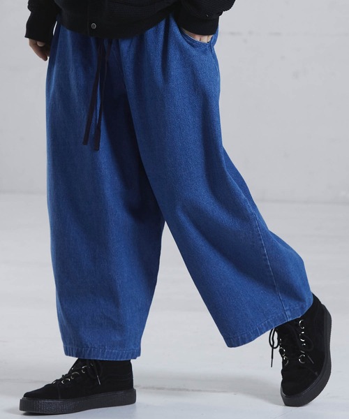 Act M ワイド デニム バルーンパンツ デニムパンツ Act M アクトム のファッション通販 Zozotown