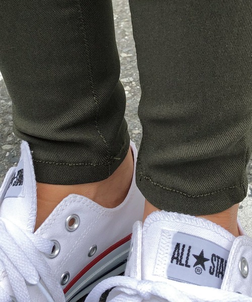 meJane(ミージェーン)の「ハイウエスト/スキニーパンツ(その他パンツ・レディース・ブラック/カーキ・S/M/L)」の6枚目の写真