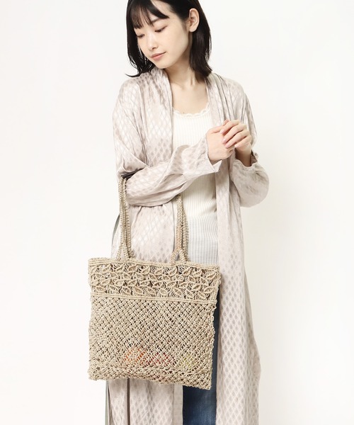 salle de bal(サルデバル)の「∴ 【 FULL FASHION / フルファッション 】メッシュトートバッグ IPJ(トートバッグ・レディース・ナチュラル/ブラウン・FREE)」の20枚目の写真