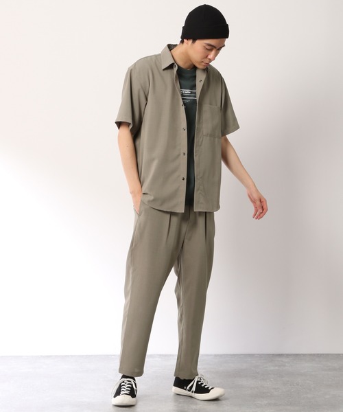 LAKOLE(ラコレ)の「ドライタッチショートスリーブシャツ / LAKOLE(シャツ/ブラウス・メンズ・モカ/その他8/アイボリー/ベージュ/ブラック・SMALL/MEDIUM/LARGE)」の6枚目の写真