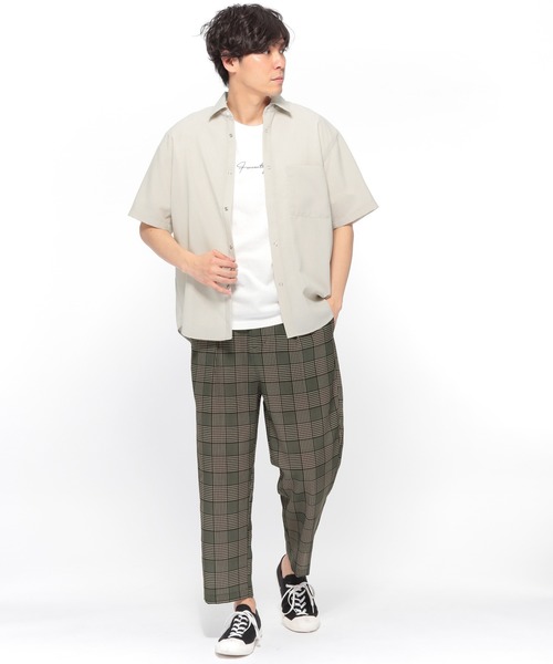 LAKOLE(ラコレ)の「ドライタッチショートスリーブシャツ / LAKOLE(シャツ/ブラウス・メンズ・モカ/その他8/アイボリー/ベージュ/ブラック・SMALL/MEDIUM/LARGE)」の18枚目の写真