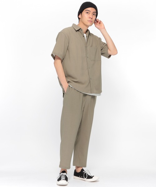 LAKOLE(ラコレ)の「ドライタッチショートスリーブシャツ / LAKOLE(シャツ/ブラウス・メンズ・モカ/その他8/アイボリー/ベージュ/ブラック・SMALL/MEDIUM/LARGE)」の16枚目の写真